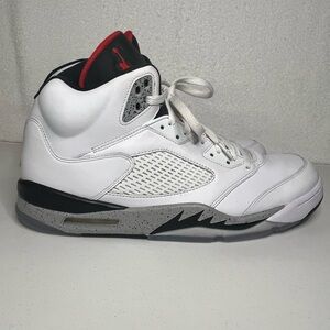 Nike Air Jordan 5 Retro White Cement Size 14